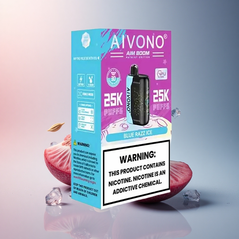 Aivono Aim Boom 25000 Frambuesa Azul Hielo 5% Nicotina 650mAh