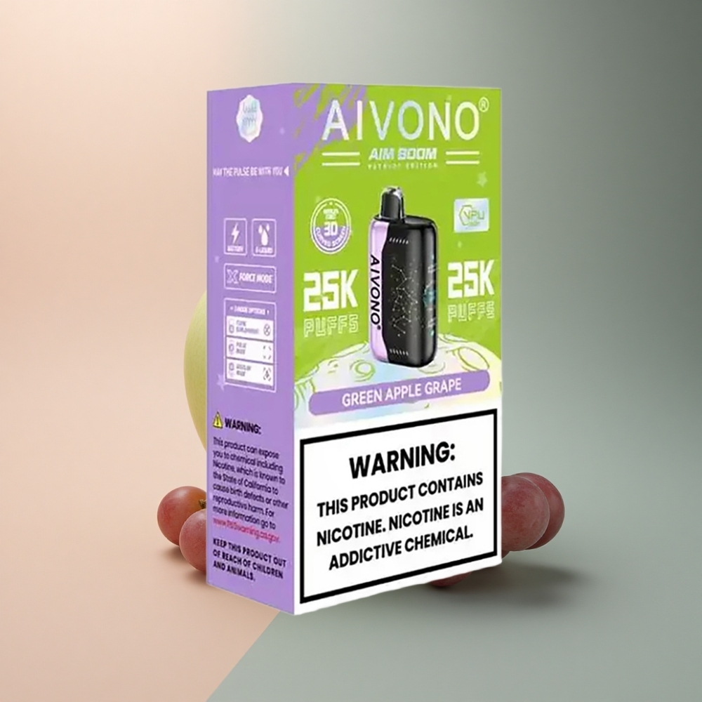 Aivono Aim Boom 25000 Manzana Verde Uva 650mAh