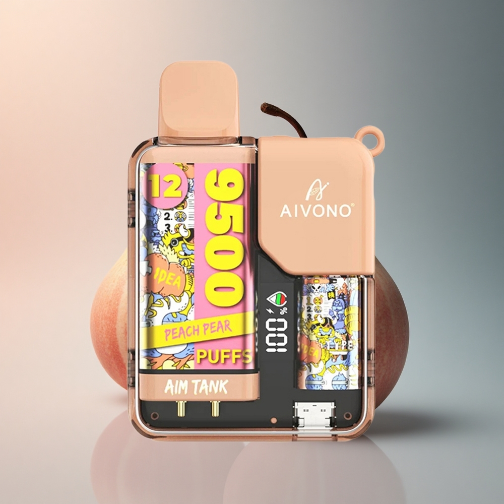 Aivono Aim Tank 9500 Durazno Pera 650mAh 5% Nicotina