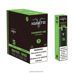 R4P6N127 Ignite Vaporizador IGNITE V35 paquete de 10 bolígrafos vaporizadores kiwi fresa
