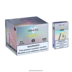 R4P6N141 Ignite Vape España IGNITE V50 paquete de 10 bolígrafos vaporizadores hielo de plátano