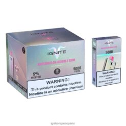 R4P6N150 Ignite Online Shop IGNITE V50 paquete de 10 bolígrafos vaporizadores chicle de sandía