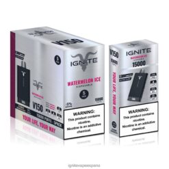 R4P6N94 Ignite Sabores IGNITE V150 paquete de 5 bolígrafos vaporizadores hielo de sandia