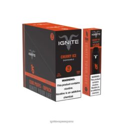 R4P6N98 Ignite Cigarrillo Electronico IGNITE V15 paquete de 10 bolígrafos vaporizadores hielo de cereza